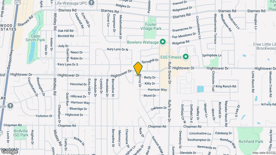 6929 McCoy Dr Map and Location Details
