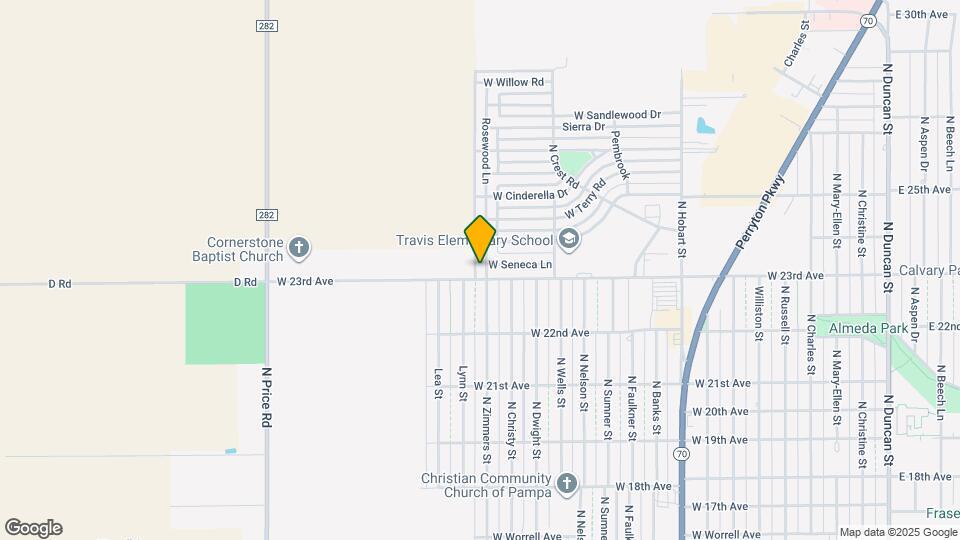 2305 Rosewood Ln Map and Location Details