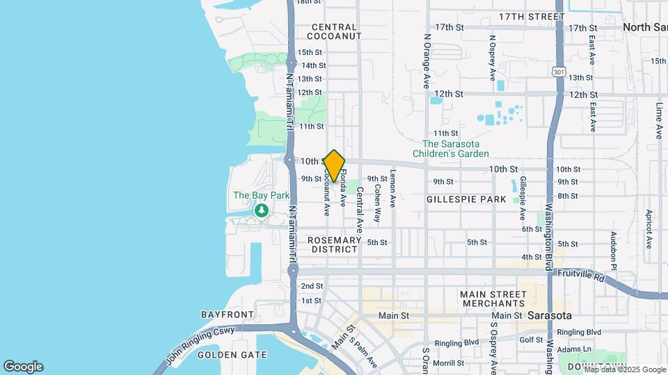 Sarasota Bayside Map and Location Details
