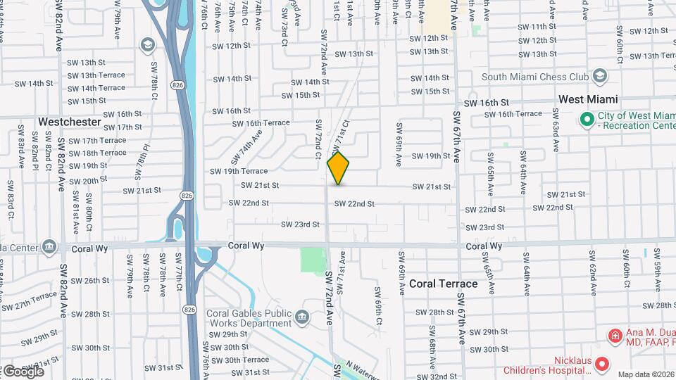 7168 SW 21st St Map and Location Details