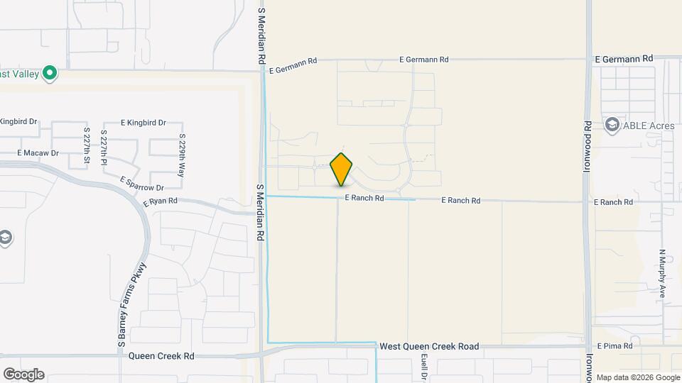 1223 W Sparrow Dr Map and Location Details