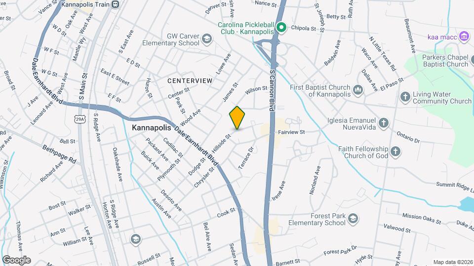 706 Hillside St Map and Location Details