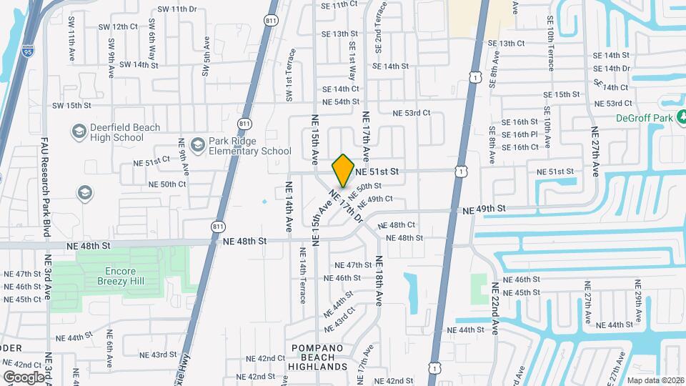 1724 NE 50th Ct Map and Location Details