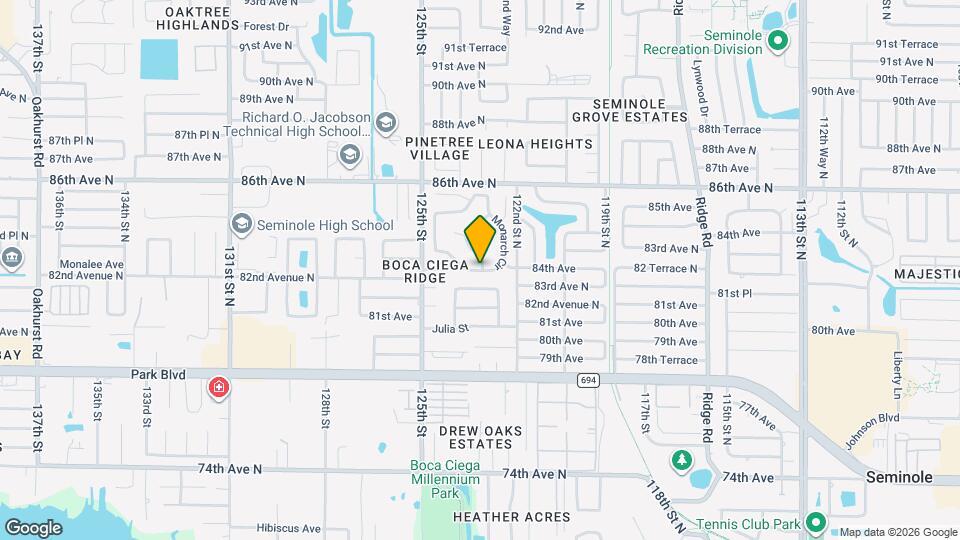 12332 Monarch Cir Mapa y Detalles de la Ubicación