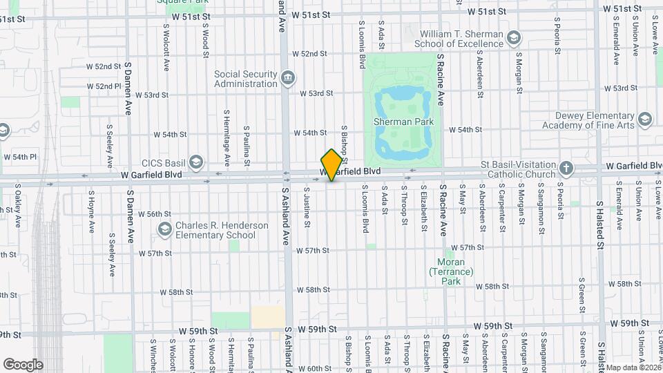 1453 W Garfield Blvd Map and Location Details