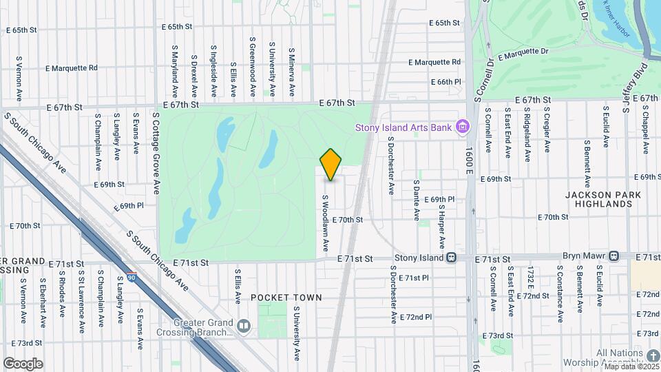 6913 S Woodlawn Ave Mapa y Detalles de la Ubicación