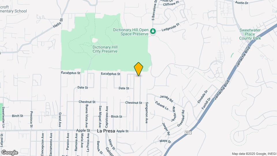 1644 Cuyamaca Ave Map and Location Details