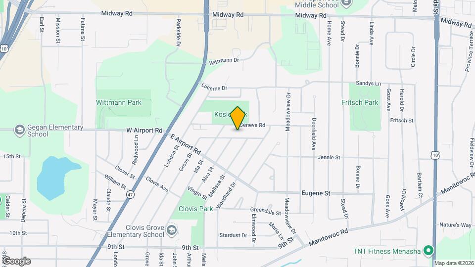 1220 Grove St Map and Location Details