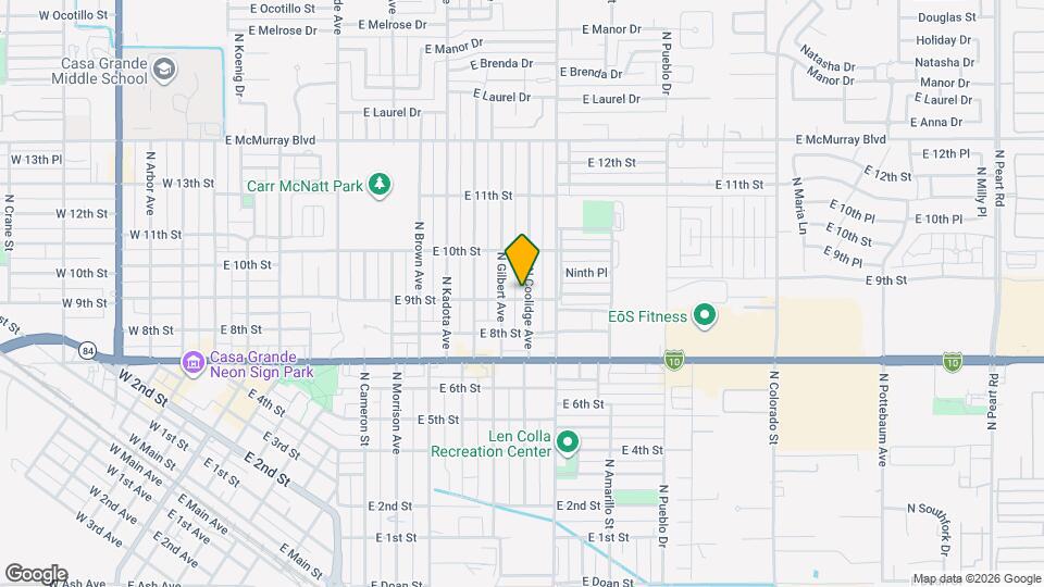 901 N Coolidge Ave Mapa y Detalles de la Ubicación