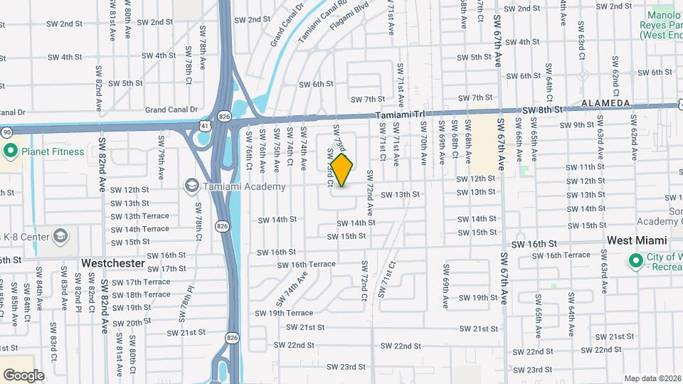 7291 SW 13th St Map and Location Details
