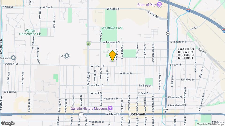315 W Peach St Map and Location Details