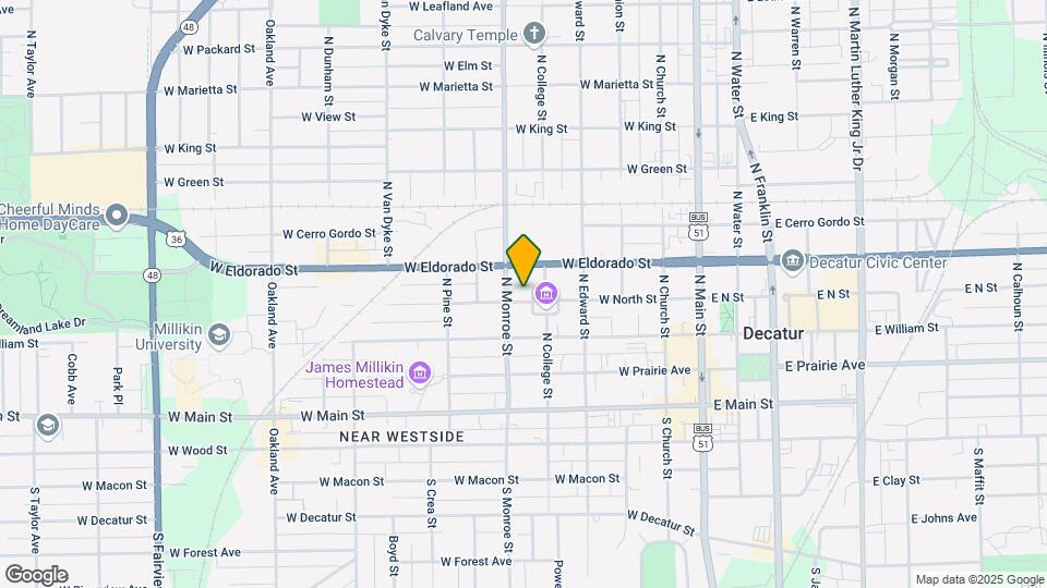 540 W North St Map and Location Details