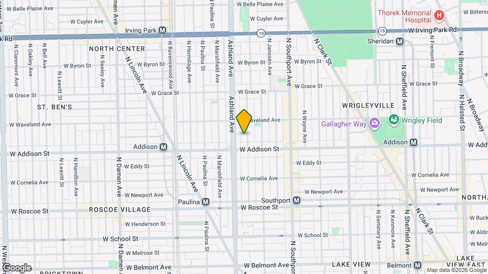 3624 N Bosworth Ave, Unit J00P Map and Location Details