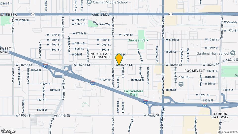 2120 W 182nd St Map and Location Details