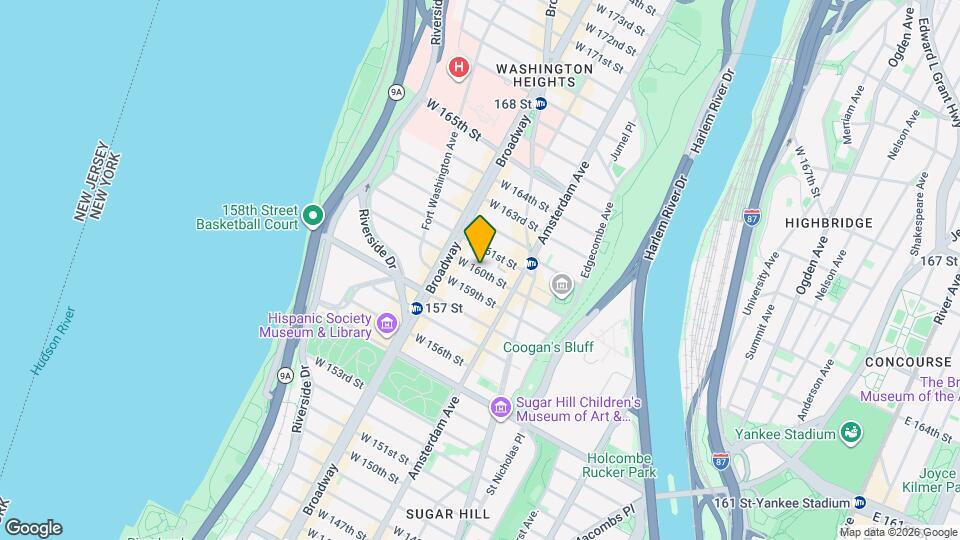 555 W 160th St, Unit 63 Map and Location Details