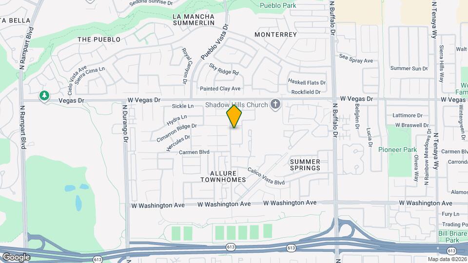 1333 Cinder Rock Dr Map and Location Details