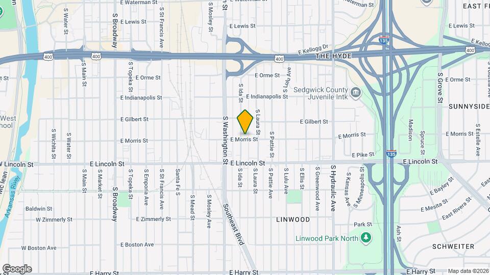 1102 E Morris St Map and Location Details