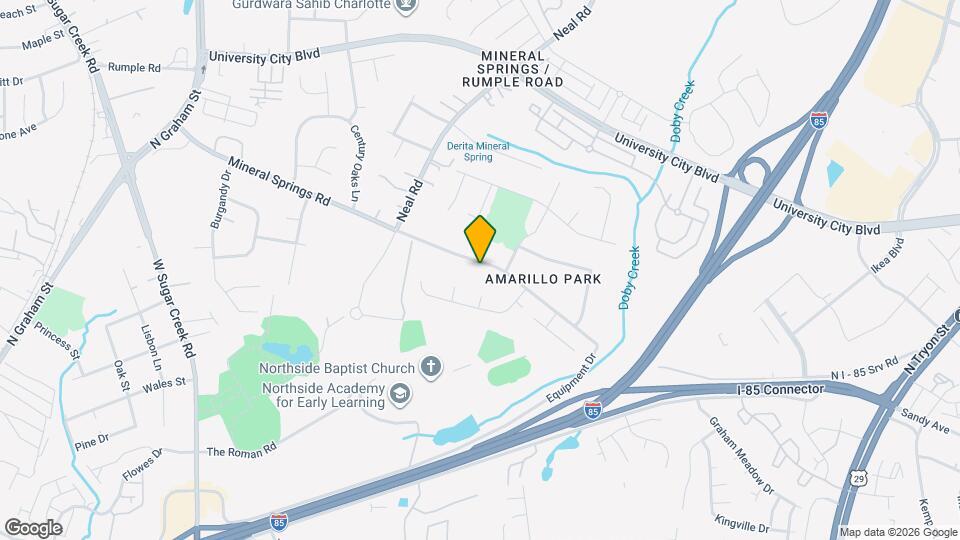 1117 Mineral Springs Rd Map and Location Details