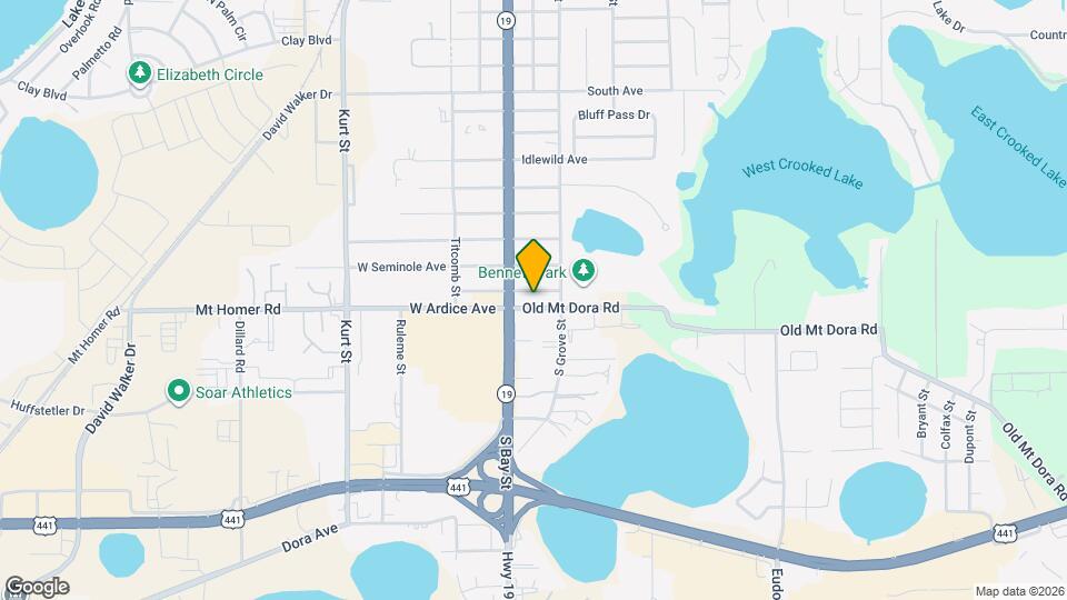 104 E Pinecrest Ave Map and Location Details