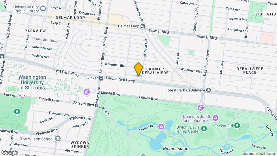 6010 Pershing Ave Map and Location Details