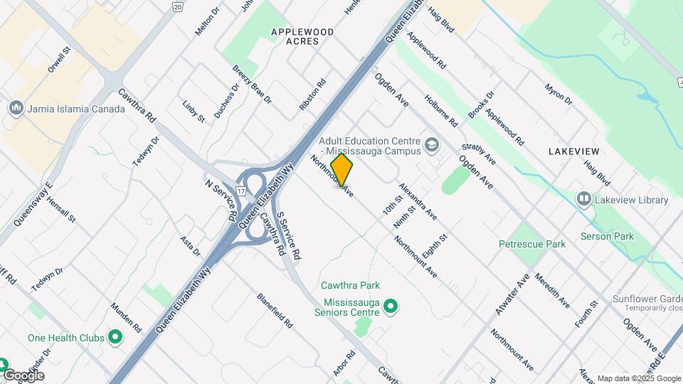 1566 Northmount Ave Map and Location Details