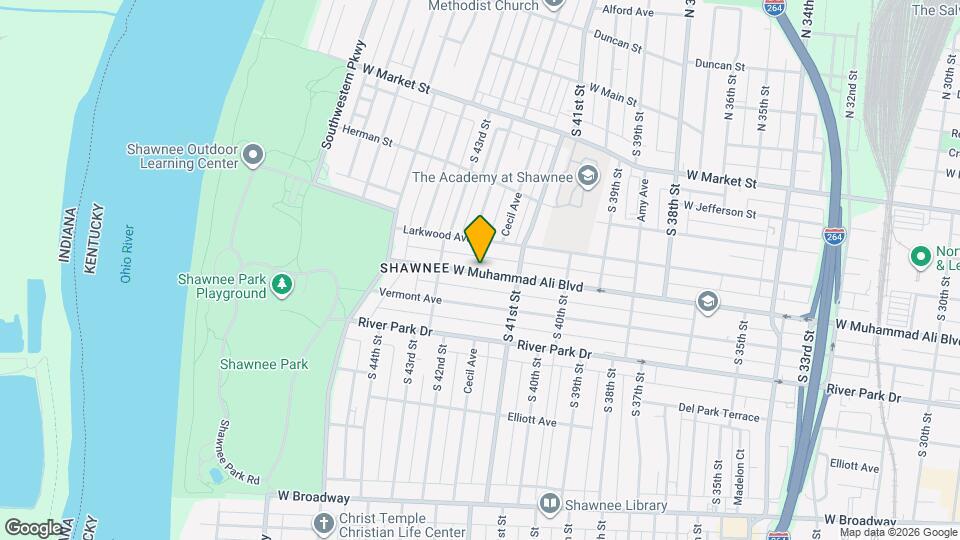 4129 W Muhammad Ali Blvd Map and Location Details