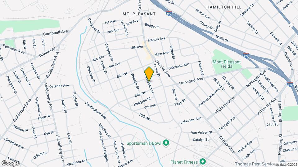 1113 Pleasant St Mapa y Detalles de la Ubicación