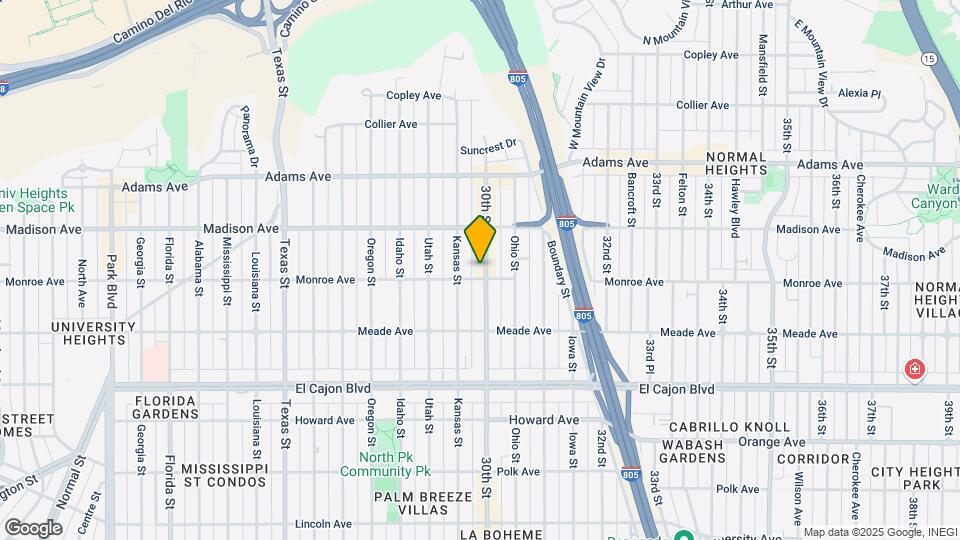 4514 1/2 30th St Map and Location Details