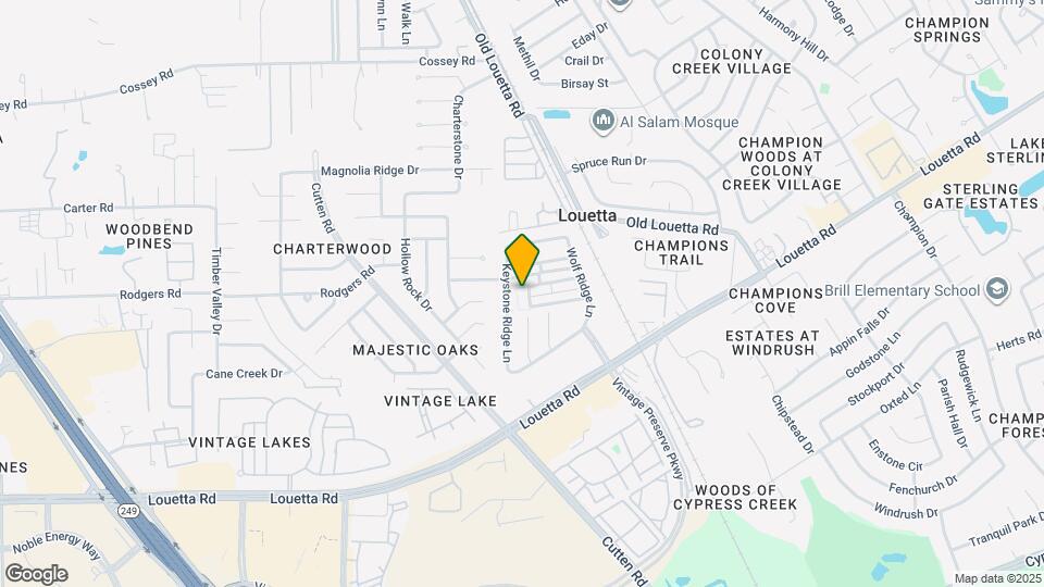 16027 Powder Springs Ln Map and Location Details