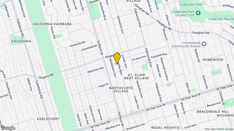 350 Northcliffe Blvd Map and Location Details