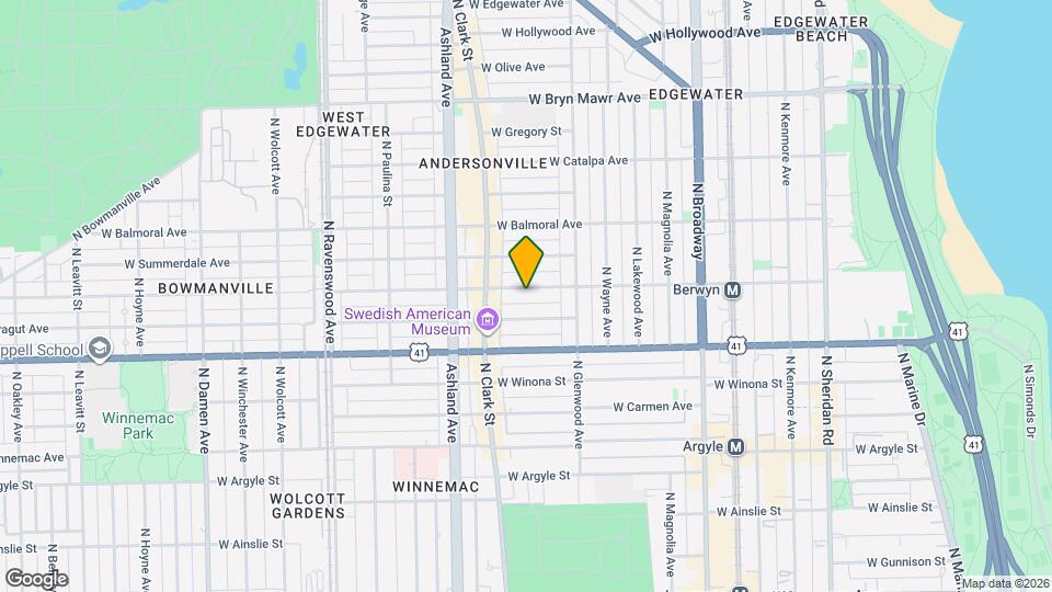 1451 W Berwyn Ave Mapa y Detalles de la Ubicación