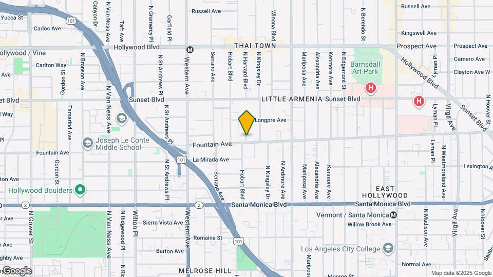 1320 N Harvard Blvd Map and Location Details