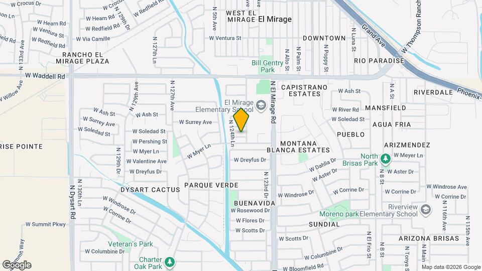 12410 W Pershing St Map and Location Details