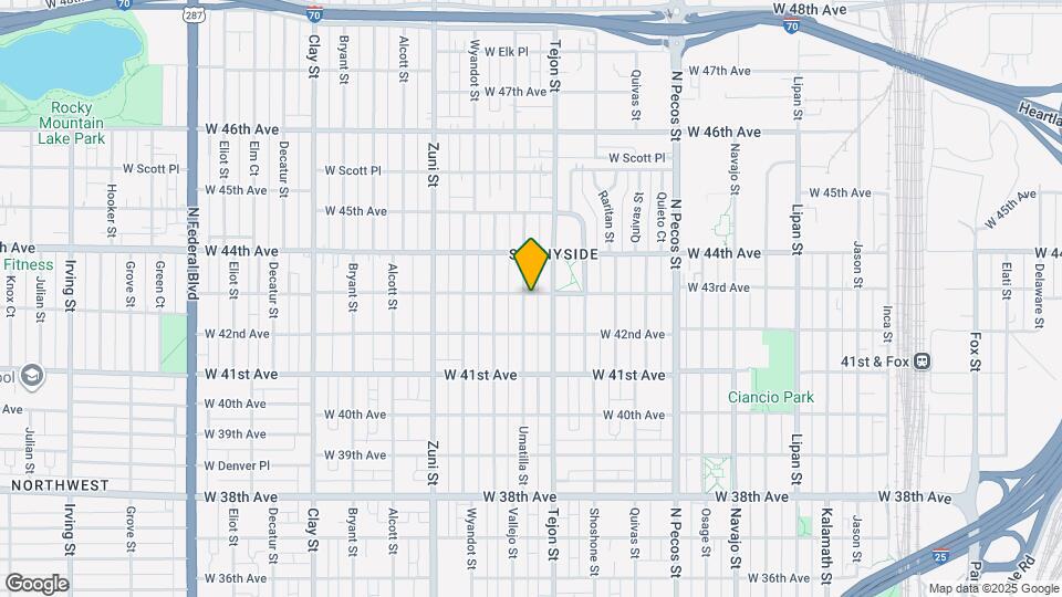 2020 W 43rd Ave Map and Location Details