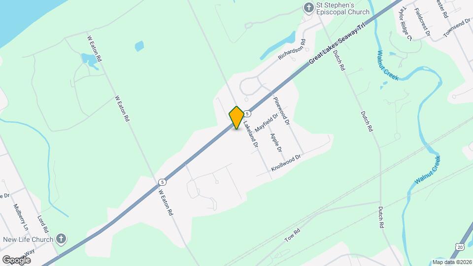 6821 W Lake Rd, Unit Lower unit Map and Location Details