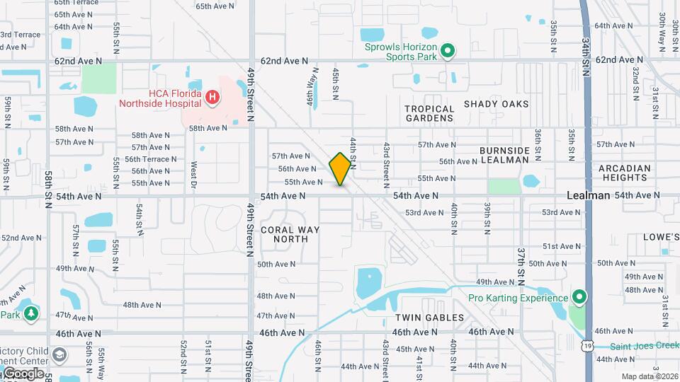 4515 54th Ave N Map and Location Details