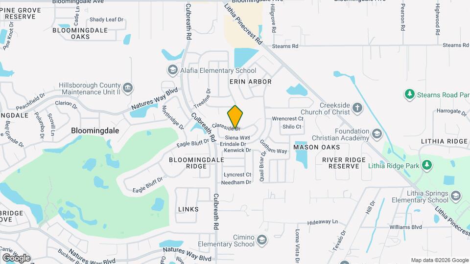 2521 Clareside Dr Map and Location Details