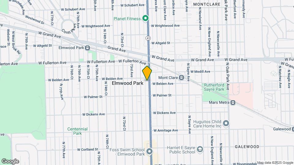 2238 N Harlem Ave Map and Location Details