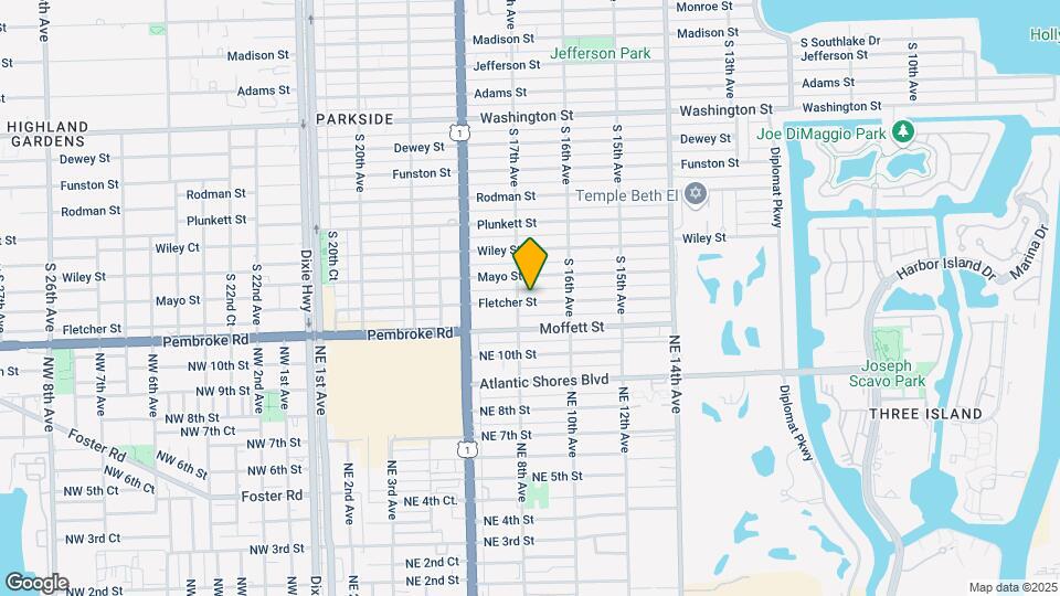1639 Fletcher St Map and Location Details