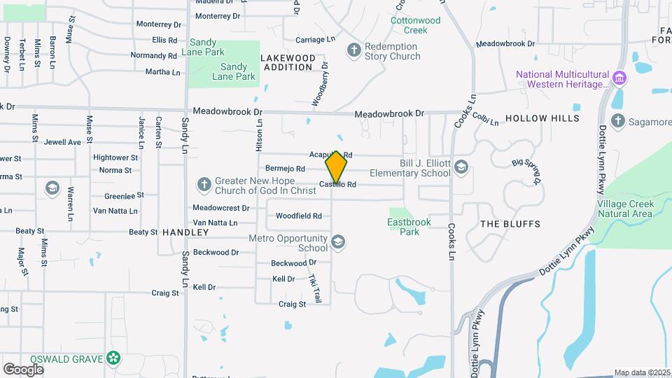 7700 Castillo Rd Map and Location Details