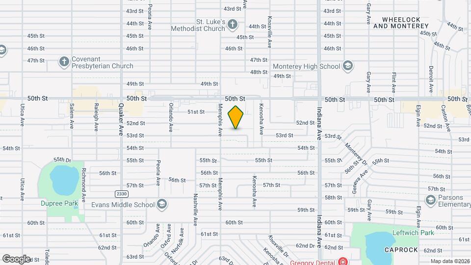 3714 53rd St Map and Location Details