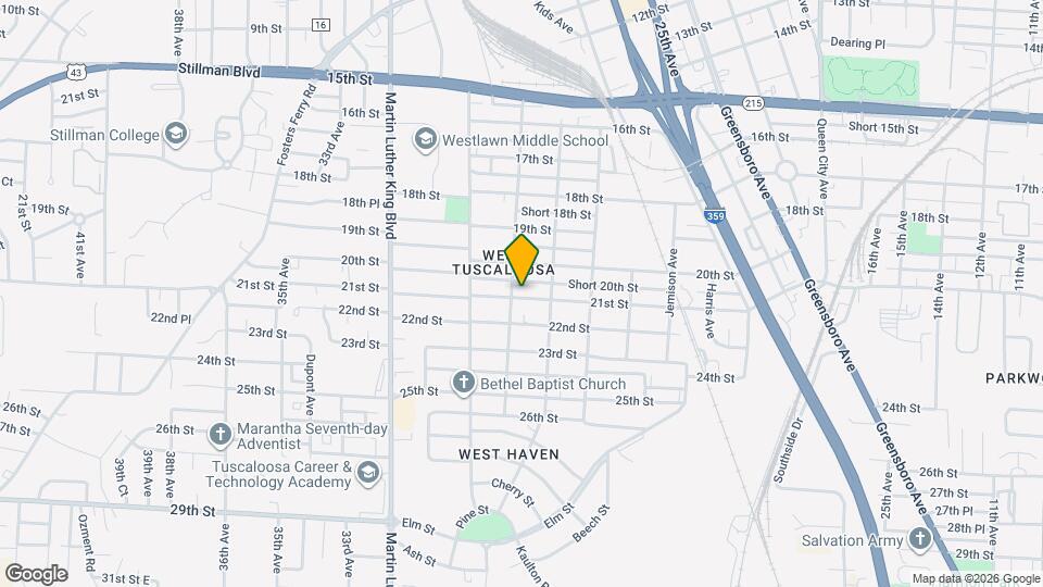 2816 21st St Map and Location Details