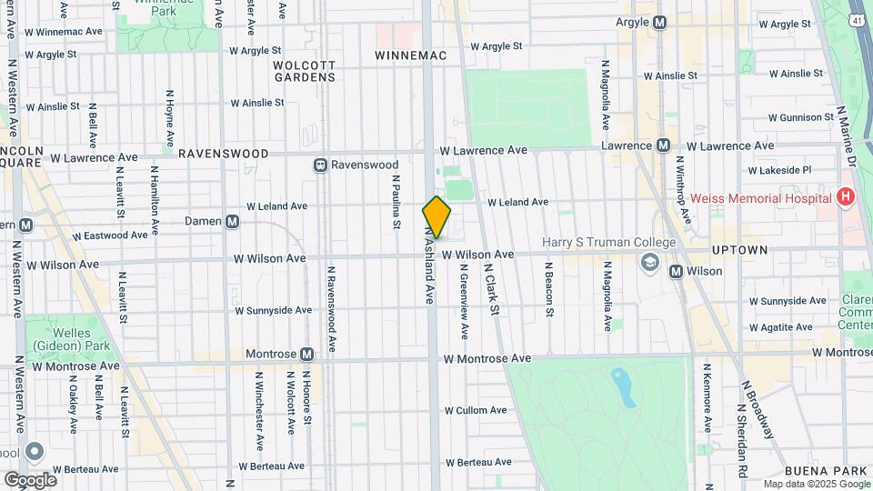 4609-4613 N Ashland Ave Mapa y Detalles de la Ubicación
