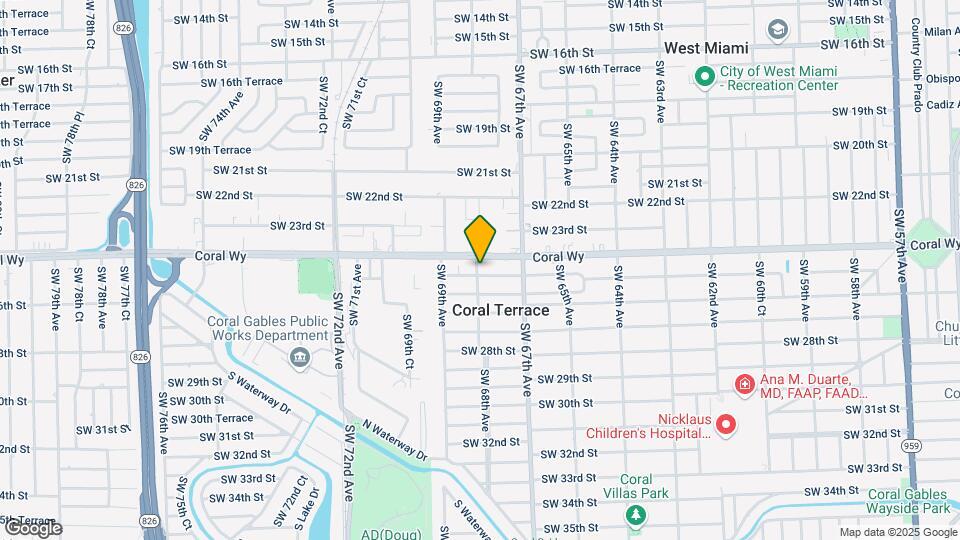 6791 SW 25th St Map and Location Details