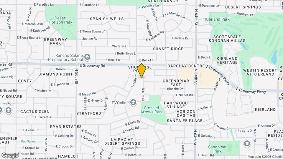 15218 N 61st St Map and Location Details