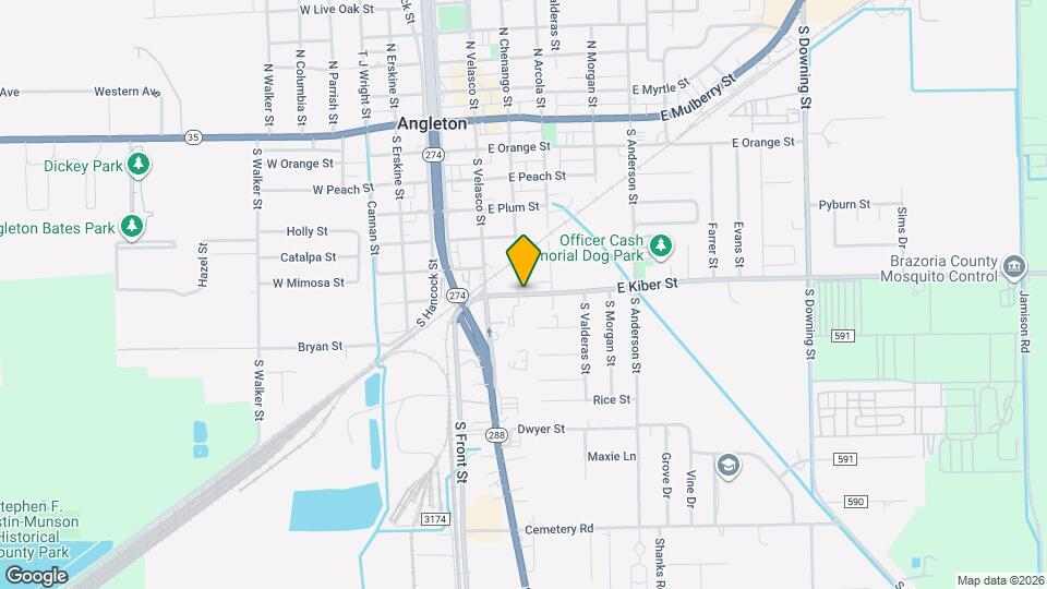 210 E Kiber St Map and Location Details