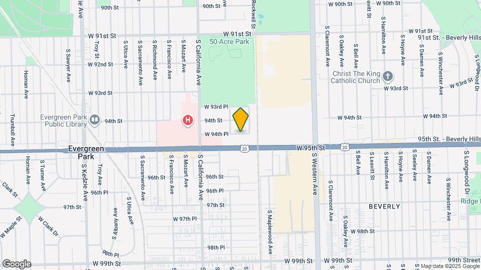 2635 W 94th Pl Map and Location Details