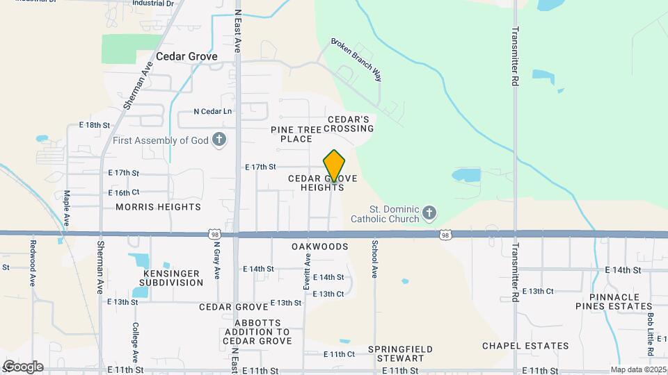 1616 Gainer Ave Map and Location Details