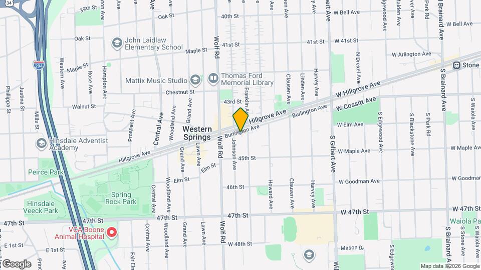 611 Burlington Ave Map and Location Details