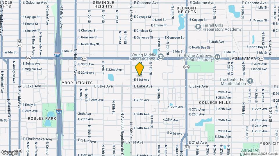 1516 E 31st Ave Map and Location Details
